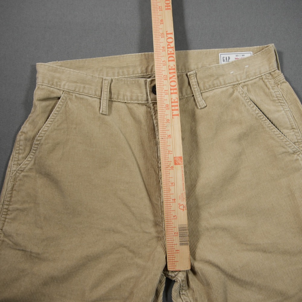 Gap 90s Loose Corduroy Carpenter Men Pants 33x30 Retro Cabin Academia Y2K - Picture 7 of 15